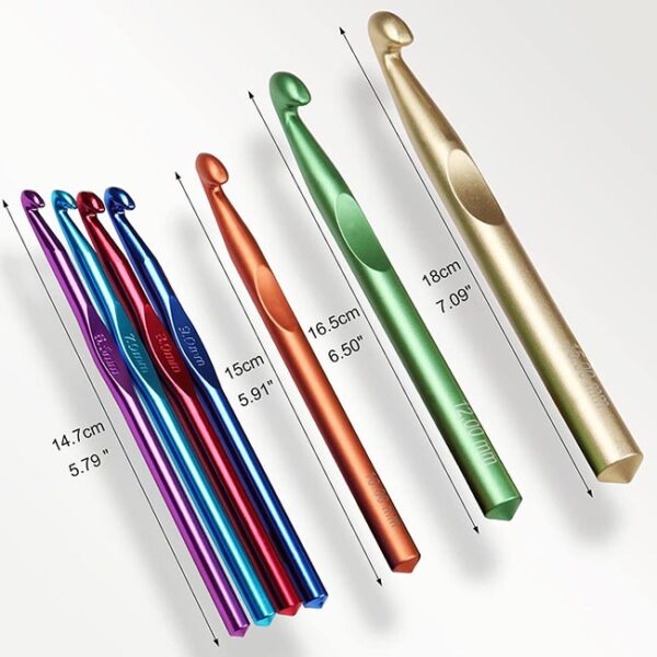 Ganchilllos de gran tamaño 6,5mm 7,0mm 8,0mm 9,0mm, 10mm más grandes 12 mm 15 mm - Imagen 2
