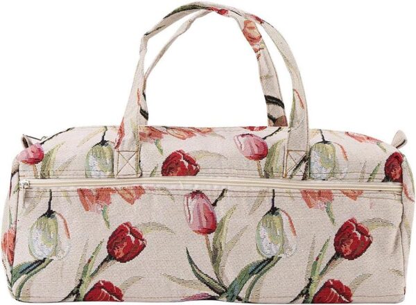 Bolsa Organizadora de Lana para Tejer Almacenamiento de Agujas de Tejer Exquisita Bolsa de Almacenamiento Práctica para Coser Agujas Rose Jacquard