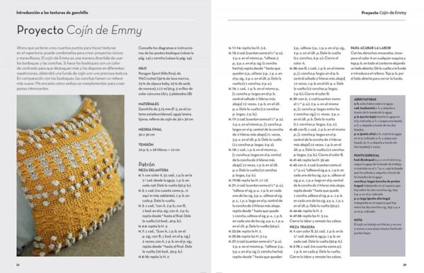 Guía moderna para tejer texturas de Ganchillo: Una maravillosa selección de puntos en relieve.: GUIA MODERNA PARA TEJER (DIBUJAR EN 10 PASOS) - Imagen 3