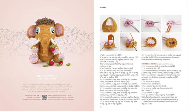 Amigurumi De La Prehistoria: 14 proyectos de dinosaurios, mamuts, cavernícolas y otros muñecos de ganchillo (TENDENCIAS JUVENILES) - Imagen 3